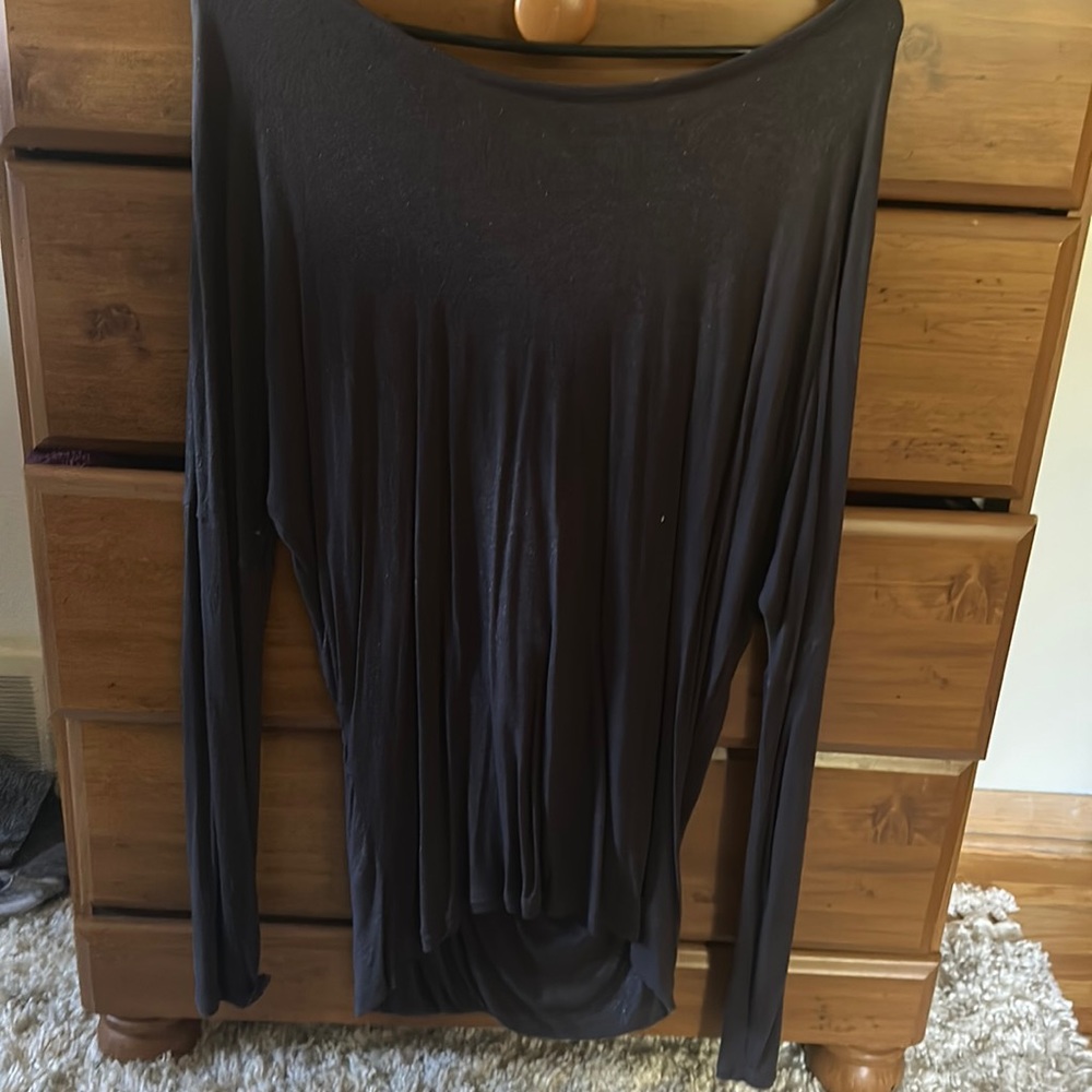 Open Back Long Sleeve Shirt